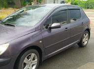 Peugeot 307 2001-2008 Deflectores de Ventana HB (4 uds, Sunplex Sport) foto 3