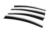 Chevrolet Cruze 2009–2015 Deflectores de Ventana con Moldura Cromada (4 uds, Sunplex Chrome) foto 6