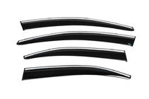 Peugeot 301 2012- Deflectores de Ventana con Moldura Cromada (4 uds, Sunplex Chrome) foto 9
