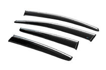 Ford Focus III 2011-2017 Deflectores de Ventana con Moldura Cromada HB/Sedan (4 uds, Sunplex Chrome) foto 5