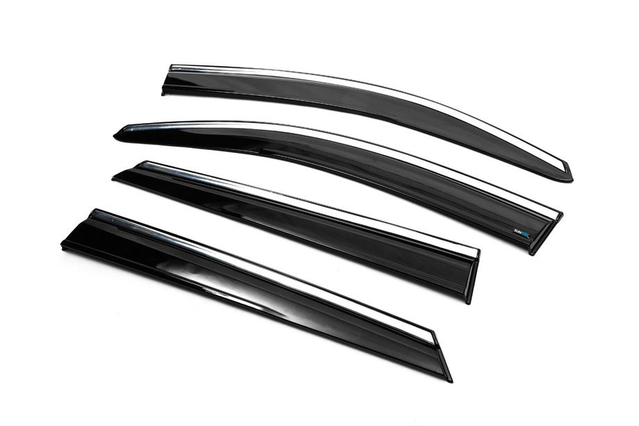 Hyundai Tucson TL 2016-2021 Deflectores de Ventana con Moldura Cromada (4 uds, Sunplex Chrome) Foto 6