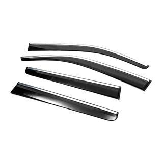 Deflectores de Ventana con Moldura Cromada (4 uds, Sunplex Chrome) foto 4
