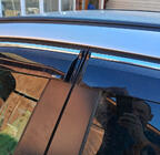 Opel Astra J 2009-2015 Deflectores de ventana cromados con franja HB/SD (4 uds, Sunplex Chrome) foto 4