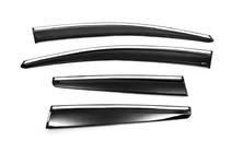 Opel Astra J 2009-2015 Deflectores de ventana cromados con franja HB/SD (4 uds, Sunplex Chrome) foto 5