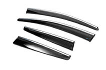 Opel Astra J 2009-2015 Deflectores de ventana cromados con franja HB/SD (4 uds, Sunplex Chrome) foto 6