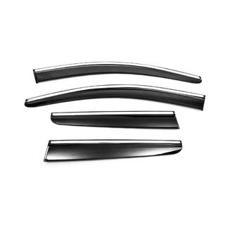 Deflectores de Ventana con Moldura Cromada (4 uds, Sunplex Chrome) Peugeot 3008 2016-2023 foto 3