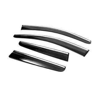Deflectores de Ventana con Moldura Cromada (4 uds, Sunplex Chrome) Peugeot 3008 2016-2023 foto 4