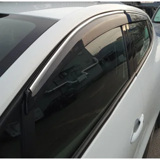 Deflectores de Ventana con Moldura Cromada (4 uds, Sunplex Chrome) foto 3