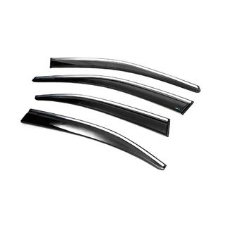 Deflectores de Ventana con Moldura Cromada Liftback (4 uds., Sunplex Chrome) foto 2