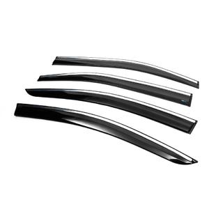 Deflectores de Ventana con Moldura Cromada (4 uds, Sunplex Chrome) Toyota Corolla 2019- foto 2