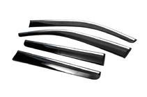 Toyota Hilux 2006-2015 Deflectores de Ventana con Moldura Cromada (4 uds, Sunplex Chrome) foto 6