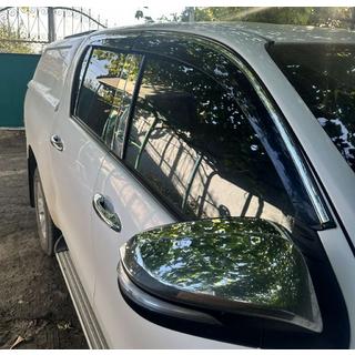 Deflectores de Ventana con Moldura Cromada (4 uds, Sunplex Chrome) Toyota Hilux 2015- foto 4