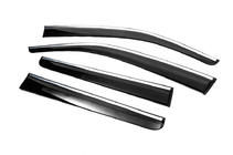 Volkswagen Amarok 2010-2022 Deflectores de Ventana con Moldura Cromada (4 uds, Sunplex Chrome) foto 2