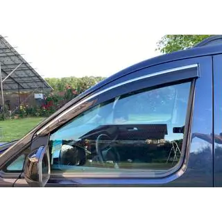 Deflectores de ventanilla con moldura cromada (2 uds., Sunplex Chrome)