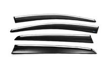Volkswagen Golf 7/E-Golf 2012-2020 Deflectores de Ventana con Moldura Cromada HB (4 uds., Sunplex Chrome) foto 5