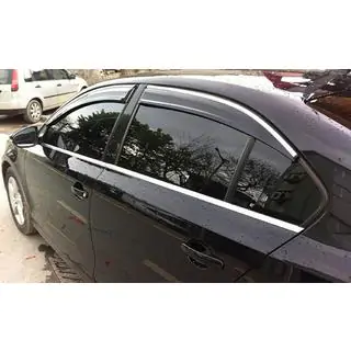 Deflectores de Ventana con Moldura Cromada (4 uds, Sunplex Chrome) foto 1