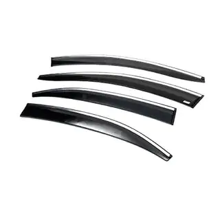 Deflectores de Ventana con Moldura Cromada (4 uds, Sunplex Chrome) foto 4