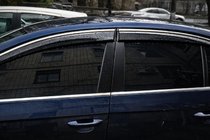 Volkswagen Passat B6 2006-2012 Deflectores de Ventana con Moldura Cromada (4 uds, Sunplex Chrome) foto 5
