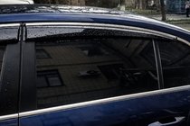 Volkswagen Passat B6 2006-2012 Deflectores de Ventana con Moldura Cromada (4 uds, Sunplex Chrome) foto 2