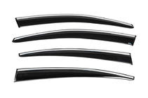 Volkswagen Passat B6 2006-2012 Deflectores de Ventana con Moldura Cromada (4 uds, Sunplex Chrome) foto 4