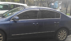 Volkswagen Passat B7 2012-2015 Deflectores de Ventana con Moldura Cromada SD (4uds, EU, Sunplex Chrome) foto 1