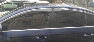 Volkswagen Passat B7 2012-2015 Deflectores de Ventana con Moldura Cromada SD (4uds, EU, Sunplex Chrome) foto 4