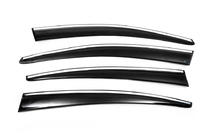 Volkswagen Passat B7 2012-2015 Deflectores de Ventana con Moldura Cromada SD (4uds, EU, Sunplex Chrome) foto 6