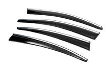 Volkswagen Passat B7 2012-2015 Deflectores de Ventana con Moldura Cromada SD (4uds, EU, Sunplex Chrome) foto 7