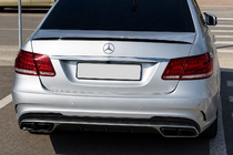 Mercedes E-сlass W212 2009-2016 Spoiler Lip (Sunplex, Negro) (130,5cm x 5,8cm) foto 1