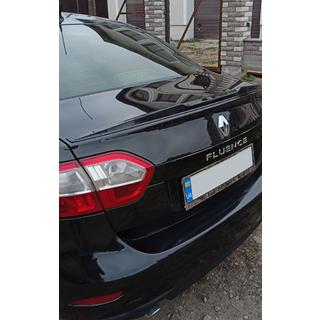 Spoiler Lip (Sunplex, negro) (125,4cm x 7,2cm) Renault Fluence 2009-2016 foto 4