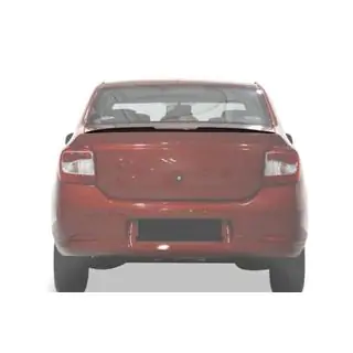 Spoiler Lip (Sunplex, negro) (118,5cm x 5,5cm) Renault Logan II 2013-2022 foto 3