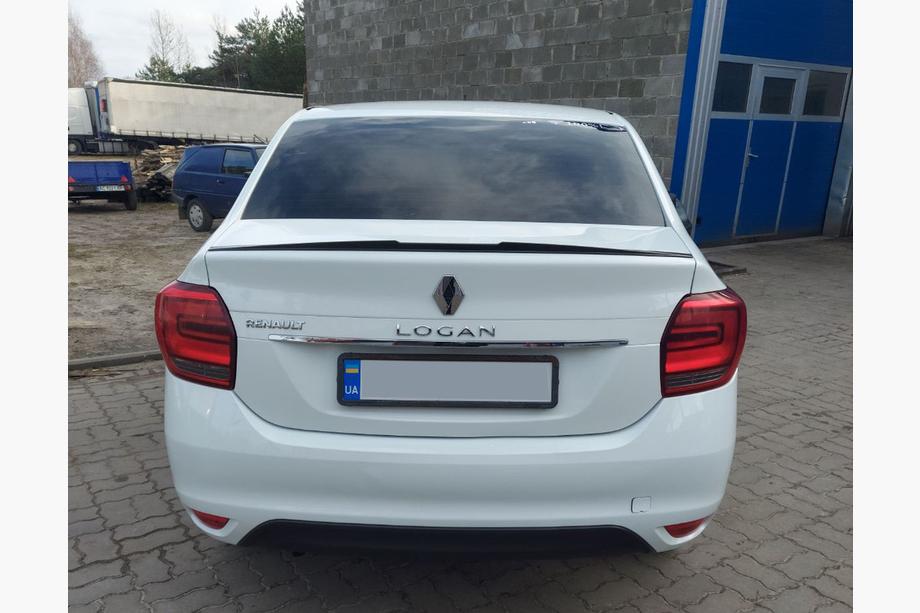 Renault Logan II 2013-2022 Spoiler Lip (Sunplex, negro) (118,5cm x 5,5cm) Foto 1
