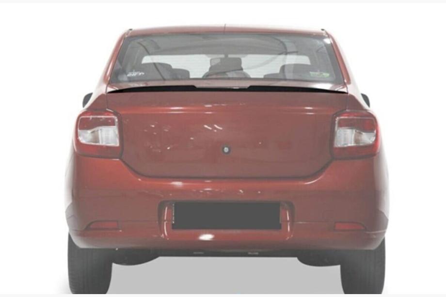 Renault Logan II 2013-2022 Spoiler Lip (Sunplex, negro) (118,5cm x 5,5cm) Foto 3
