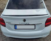 Dacia Logan II 2013-2022 Spoiler Lip (Sunplex, negro) (118,5cm x 5,5cm) foto 1