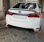 Toyota Corolla 2013-2019 Alerón Lip (Sunplex, negro) (118cm *6,4cm) foto 2