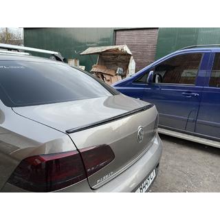 Spoiler Lip (Sunplex, negro, para EU) (115,8cm x 6,3cm) Volkswagen Passat B7 2012-2015 foto 3