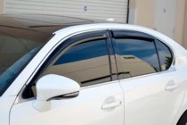Lexus GS 2011-2020 Deflectores de ventana con moldura cromada (4 uds, HIC) foto 1