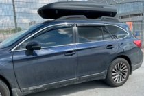 Subaru Legacy 2014-2019 Deflectores de ventana con moldura cromada (4 uds, HIC) foto 1