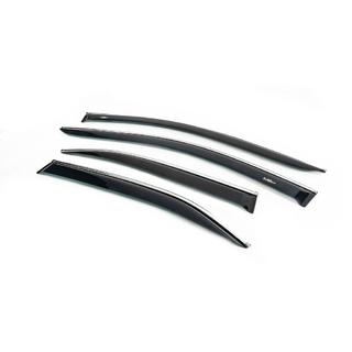 Deflectores de ventana con moldura cromada (USA, 4 uds, HIC) Toyota Camry 2006-2011 foto 2