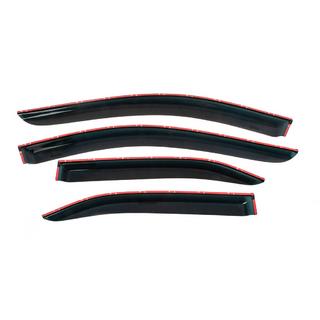 Deflectores de ventana con moldura cromada (USA, 4 uds, HIC) Toyota Camry 2006-2011 foto 3