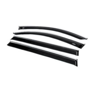Deflectores de ventana con moldura cromada Allspace LWB (4 uds, HIC) foto 2