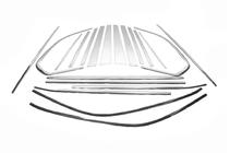 BMW X5 E70 2007-2013 Molduras de Ventanas Acero Inoxidable foto 2