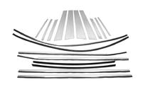 BMW X6 F16 2014-2019 Juego de molduras de ventanas (18 piezas) foto 2