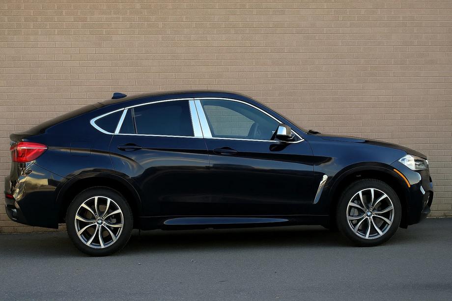 BMW X6 F16 2014-2019 Juego de molduras de ventanas (18 piezas) Image