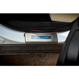 Placas de umbral Libao LED (4 uds, acero inoxidable) foto 4