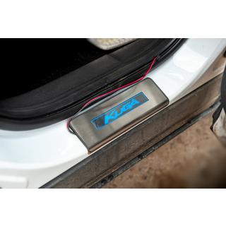 Placas de umbral Libao LED (4 uds, acero inoxidable) foto 3