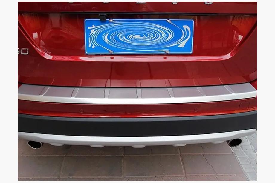 Volvo XC60 2009-2017 Protector de parachoques trasero Libao (2014-2017, acero inoxidable) Image
