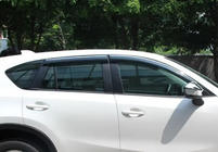 Mazda CX-5 2012-2017 Deflectores de ventana cromados (4 uds., Libao) foto 4