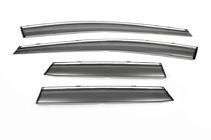 Mazda CX-7 2006-2012 Deflectores de ventana con cromo (4 uds, Libao) foto 1