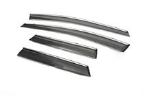 Mazda CX-7 2006-2012 Deflectores de ventana con cromo (4 uds, Libao) foto 2